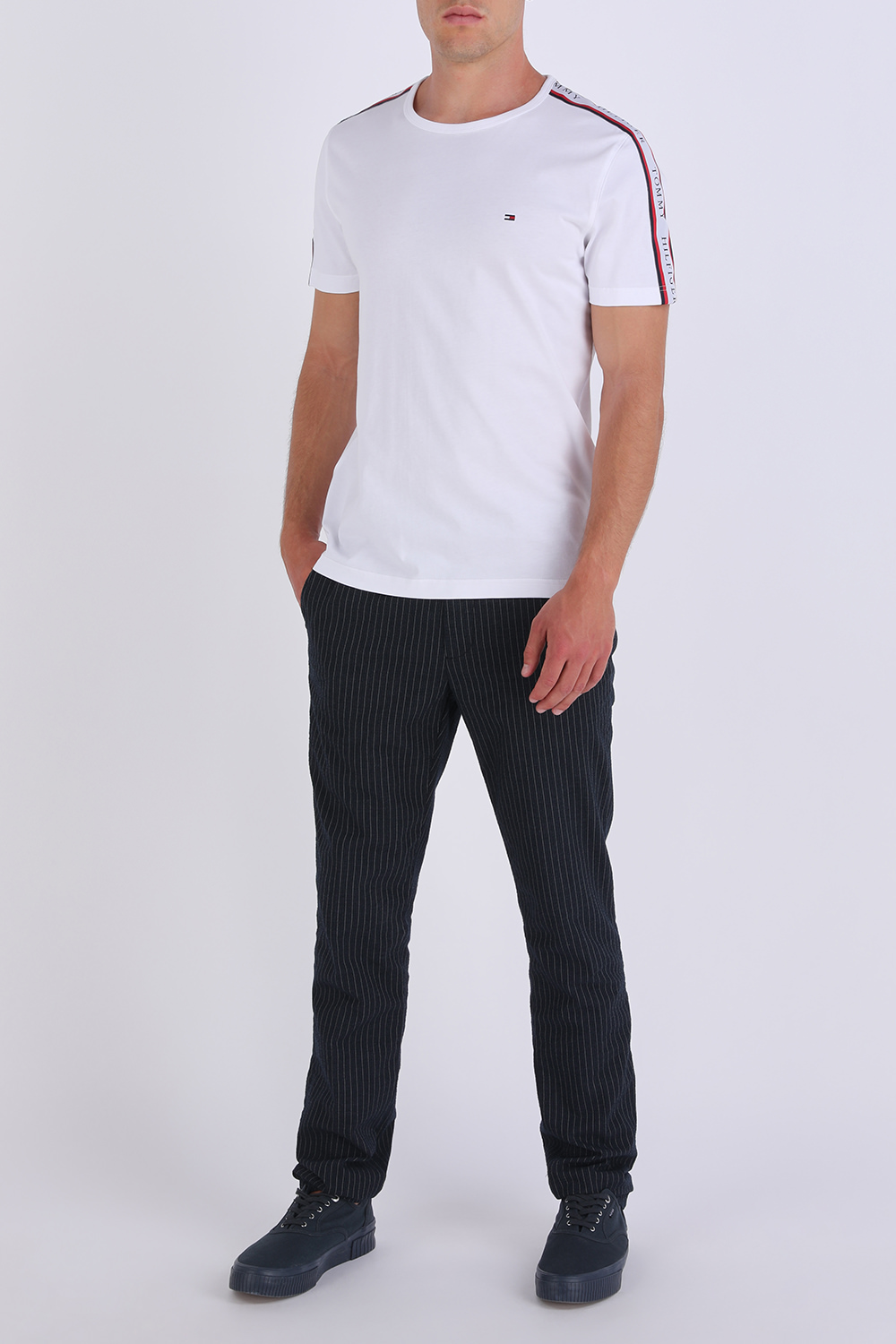 Logo Tape T-Shirt in White